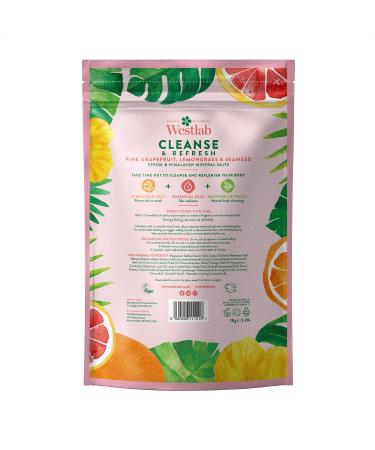 Westlabs Cleanse Epsom & Himalayan Salts 1kg with Lemongrass & Pink Grapefruit - Buy Online on GoSupps.com