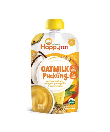 Happy Tot Organics Oatmilk Pudding Stage 4 Toddler Snack - Mango, Pineapple, Coconut Milk (Pack of 16) - Buy Online on GoSupps.com
