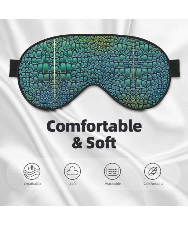 Alligator Skin Print Soft Sleep Mask - Luxury Eye Mask for Men & Women - Perfect for Travel & Rest - Buy Online on GoSupps.com
