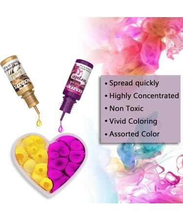 Alcohol Ink Set - 24 High Concentrated Colors with Metallic Inks for Resin Petri Dish & Epoxy Art - 2410ml - Buy Online on GoSupps.com