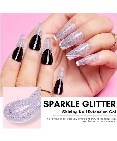 Makartt 50ML Poly Nail Gel Builder Gel in White Pink Nude Clear Rosy (Starlight) | Nail Extension Gel for Salon Design & DIY - Buy Online on GoSupps.com