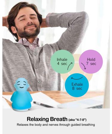 LIFVEAN Mindfulness Relaxing Breath 4-7-8 - Guided Meditation for Stress Relief and Natural Sleep Aid - Positive Thinking Tools for Anxiety - Perfect Gifts for Adults - Buy Online on GoSupps.com
