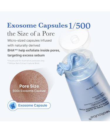 medicube Facial Cleanser Zero Pore Capsule Cleansing Foam | Daily Gentle Cleanser for Skin Texture Blackhead & Pore Care | AHA BHA & PHA for Deep Cleansing | Korean Skincare 4.23 oz Zero Capsule - Buy Online on GoSupps.com