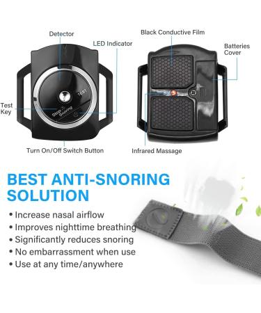 Sleep Connection Anti-Snore Wristband - Effective Snoring Solution for Blocked Nostrils - Snore Reduction - 1 Count (Black) - Buy Online on GoSupps.com