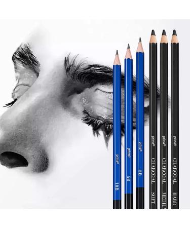 Prina 50 Pack Drawing Set Sketch Kit with 3-Color Sketchbook and Pencils - Pro Art Supplies for Artists, Adults, Teens, Beginners - Ideal for Shading and Blending - Buy Online on GoSupps.com