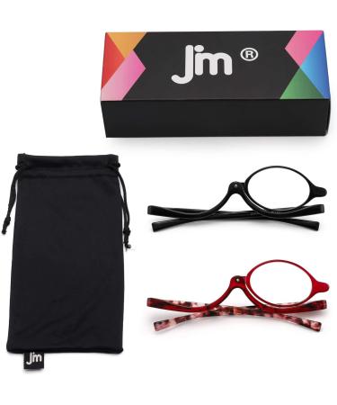 JM Makeup Reading Glasses 2 Pack - Flip Down Cosmetic Readers for Women | 3.0x Magnification - Buy Online on GoSupps.com