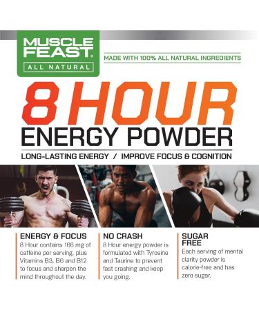 Muscle Feast 8 Hour Energy Pre-Workout - Citrus Sunrise - 7.05 Oz. - Buy Online on GoSupps.com