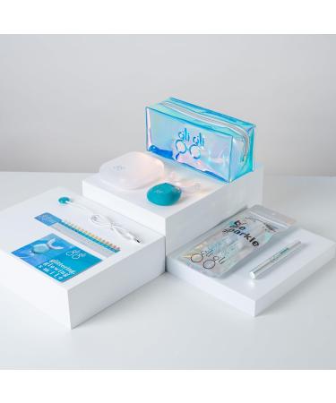 Super Sparkle Booster Teeth Whitening Kit - 6% Hydrogen Peroxide Gel LED Device & Remineralization Pen - Fast 10-15 Day Results - Shop Internationally - Buy Online on GoSupps.com