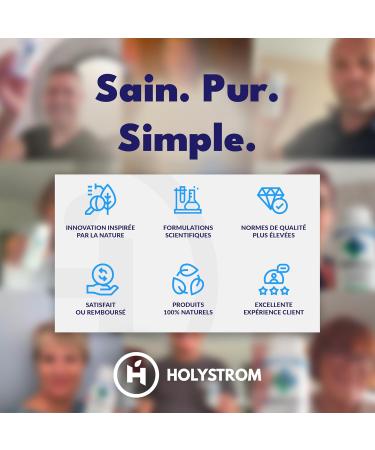 HOLYSTROM - Formula H - Special Dietary Supplement for Hemorrhoids - Horse Brown Little Holly Fragon Hesperidin - Works at the Heart of the Problem - 3 Bottles of 90 Capsules - 100% Natural - Made - Buy Online on GoSupps.com