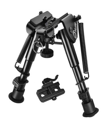 CVLIFE 6-9 Inches Bipod with Quick Release Adapter for Picatinny Rail Bipod Fixed Width