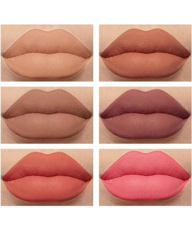Adawd 6-Part Velvet Lipstick Set | Highly Pigmented Waterproof & Smooth | Perfect Gift for Women - Buy Online on GoSupps.com