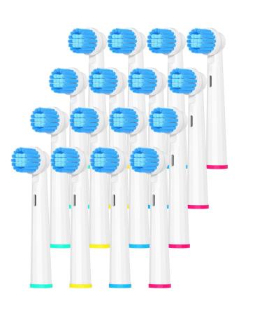 Sensitive Replacement Brush Heads Compatible with Oral-B Toothbrush Pro Series 1000/500 Smart 1500 Toothbrush Heads Soft Sensitive Gum Care by AYAITEE 16