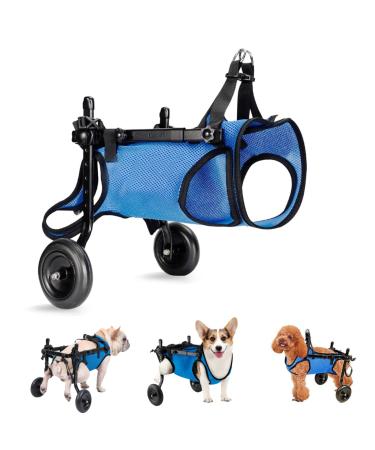 Dog Wheelchair for Back Legs Adjustable Dog Wheelchairs with 2 Wheels Pet Doggy Wheelchairs with Disabled Hind Legs for Hip Support Dog Wheelchair Cart for Small Pets Hind Limbs (M)