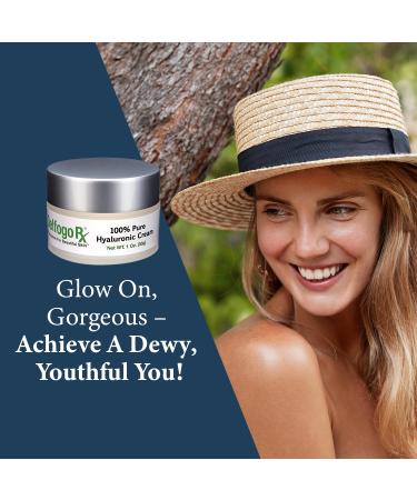 Delfogo Rx 100% Pure Hyaluronic Acid Cream for Face - Deep Hydration Moisturizer for Dry Skin Anti Aging Facial Plumping Day & Night Cream for Women and Men - Buy Online on GoSupps.com