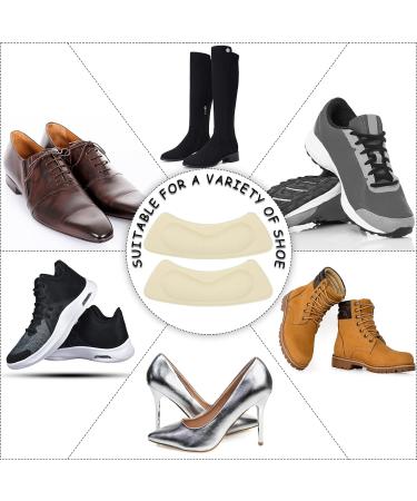 PROUSKY Heel Cushion Inserts - 6 Pieces, Self-Adhesive Shoe Pads for Loose Shoes - Anti-Slip Heel Grips and Blister Protectors for Women Men- Beige, One Size - Buy Online on GoSupps.com