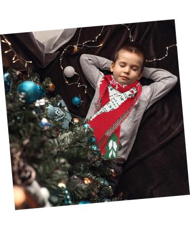 Amosfun Christmas Scarf for Kids | Perfect Gifts for Children | Stylish 124x19cm Knit Scarf for Men & Women | Holiday Tree Design - Buy Online on GoSupps.com