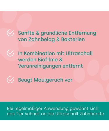 EMMI-PET 5x Dog Toothed Cream for Ultrasound Toothbrush | Vegan Dog Toothpaste for All Breeds & Sizes | No Fluoride Sorbitol Titanium Dioxide or Parabens | Cruelty-Free - Buy Online on GoSupps.com