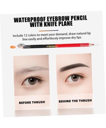 BIUDECO 24 Pcs Lip Liner Eyeliner Eye Shadow Pencil Waterproof Eye Liner Pencil Makeup Lip Liner Wooden - Buy Online on GoSupps.com