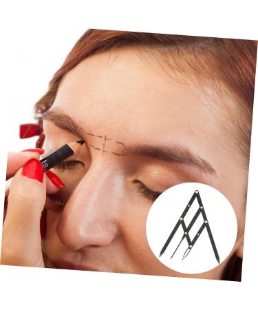 FOMIYES 3 pcs Positioning Measure Three-point Golden Stencils Gadgets Ratio Mean Steel Metal Makeup Eyebrow 25x5x0.6cmx3pcs Blackx3pcs - Buy Online on GoSupps.com
