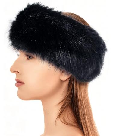 Yetagoo Faux Fur Headband for Women Winter Earwarmer Earmuff Hat Ski - black - One Size - Buy Online on GoSupps.com