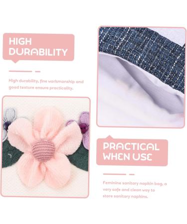 Lurrose Women's Tampon Storage Bag - Multi-Function Travel Organizer for Bandages & Menstrual Products - Wet & Dry Color Sorted - 16x13cm - Buy Online on GoSupps.com