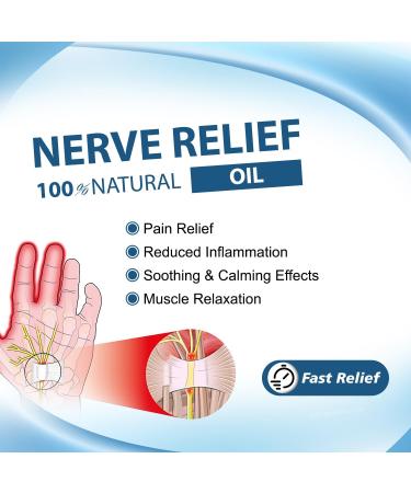 DD TECK LTD 100 Natural Nerve Relief Oil for Feet Hands and Legs Pain Relief Increases Circulation Muscle Relaxation and Reduces Anxiety and Stress Calming and Calming Effects cap - Buy Online on GoSupps.com