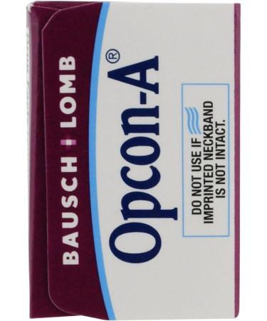 Bausch and Lomb Opcon-A Eye Allergy Relief Drops 0.5 FL OZ Travel Size - Pack of 6 - Buy Online on GoSupps.com