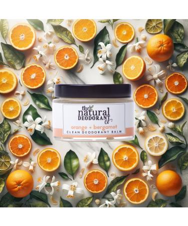 The Natural Deodorant Co Clean Deodorant Balm Orange & Bergamot 55g Aluminium Free Plastic Free All Day Protection - Buy Online on GoSupps.com