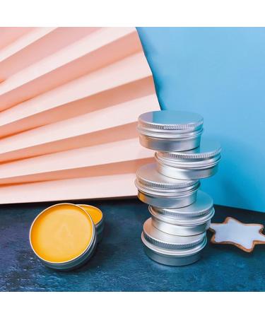 20 PCS Round Aluminum Tins 30ML Aluminum Tin Jars with Screw Cap Small Lip Balm Tins for Lip Balm Cosmetic Candles DIY Crafts (Silver) - Buy Online on GoSupps.com