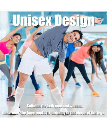 Shop QKURT 4 Pairs Compression Stockings for Men & Women | Athletic Knee Socks Support | Multi-Colored S-M - Buy Online on GoSupps.com