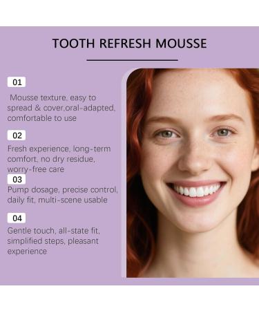  Generisch Foaming toothpaste 60 ml Removes stains for women and men on the go at home morning evening routine - Buy Online on GoSupps.com