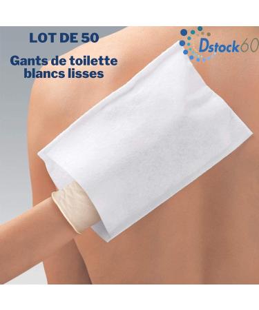 DSTOCK60 -50 Smooth Washcloths - Single Use - 150x210mm - Strong Absorbent Ultra Soft - Buy Online on GoSupps.com