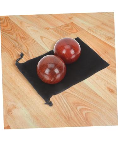 Frcolor 2pcs Wooden Health Massage Balls - Baoding Balls for Hand Therapy Muscle Relief Fitness & Spiritual Wellness - Buy Online on GoSupps.com
