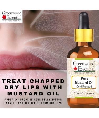 Greenwood Essential Mustard Oil (Brassica Juncea) - Natural Cold-Pressed Therapeutic Quality - Pack of Two (100ml x 2) - Premium International Shipping - Buy Online on GoSupps.com