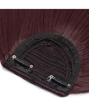 SEGO Clip in Pony Hairpiece Extensions - Realistic Dark Golden Brown Fringe Bangs for Effortless Style - Buy Online on GoSupps.com