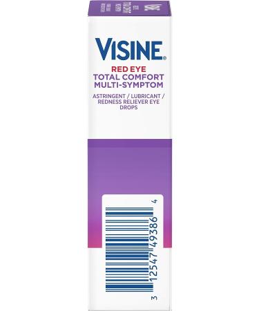 Visine Red Eye Total Comfort Multi-Symptom Eye Drops 0.5 fl. oz - Pack of 4 - Buy Online on GoSupps.com