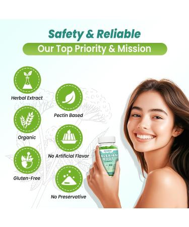 2 Pack Organic Valerian Root Gummies Natural Calm to Help Relaxation Herbal Supplement for Mood Support Melatonin Free Non-GMO Gluten Free Vegan Green Grape Flavor 120 Count 60 Count (Pack of 2) - Buy Online on GoSupps.com