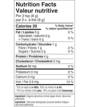 Organika Certified Organic Spirulina Powder- Superfood 3rd Party Tested Pristine Sourcing Vegan- 300g 300 g (Pack of 1) Powder - Buy Online on GoSupps.com