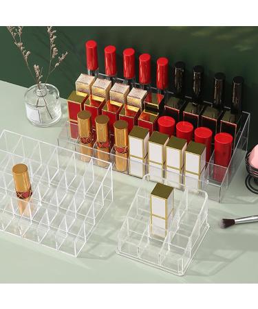 Practical Lipstick Holder Transparent Makeup Display Rack Keep Your Lipsticks Neatly Arranged And Accessible - Buy Online on GoSupps.com