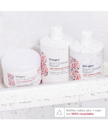 Briogeo Don't Despair Repair! Super Moisture Shampoo ry Damaged Hair Shampoo with Argan Oil for Hair Vegan Cruelty Free - 16 Fl Oz - Buy Online on GoSupps.com