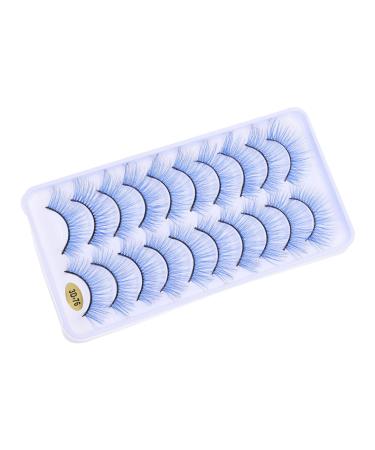 minkissy 10 Pairs Fake Eyelashes Halloween False Eyelashes Lashes Strip False Lash Extensions Halloween False Makeup Lashes Dollsthetic Lashes Faux Lashes Extend Fiber Cosmetic