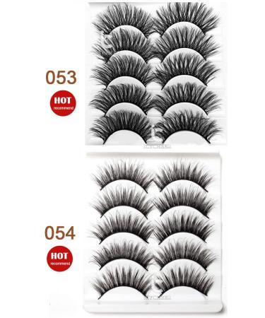 Shop Icycheer 3D Mixed Artificial Eyelashes - Natural Long Thick Fluffy Doll Lashes for Cosplay & Makeup - Buy Online on GoSupps.com