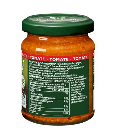 Biozentral Tomato Spread | 6 x 125g | Vegan Lactose-Free Fruity & Aromatic | Perfect for Bread Dishes Sauces & Dips | International Shipping Available - Buy Online on GoSupps.com
