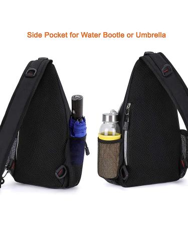 MOSISO Mini Sling Backpack - Small Hiking Daypack for Travel & Outdoor Activities in Black - Buy Online on GoSupps.com