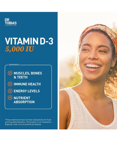 Dr. Tobias AKG Supplement & Vitamin D3 - Optimize Cellular Energy & Bone Health with High-Potency Vitamin D & Bioavailable AKG Non-GMO - Buy Online on GoSupps.com