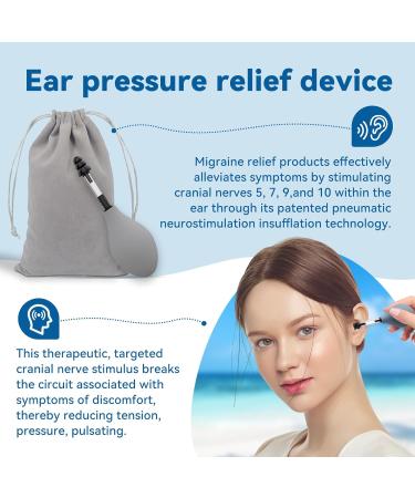 Ear Pressure Relief Device for Tinnitus Relief and migraine Relief Manual Inner Ear Pressure Balance for Airplane Travel Headache and Ringing Ears Relief Tool (Matte Grey) - Buy Online on GoSupps.com