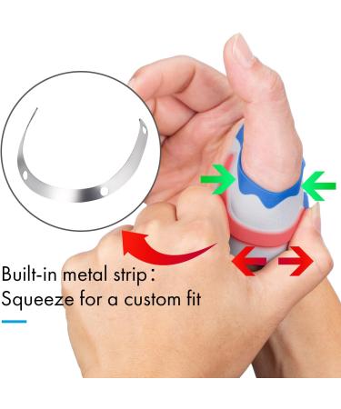 Velpeau Thumb Support Brace - CMC Joint Stabilizer Orthosis for Osteoarthritis, Instability, Tendonitis - Arthritis Pain Relief Splint, Adjustable & Comfortable - Women Men (Medium, Left Hand) - Buy Online on GoSupps.com