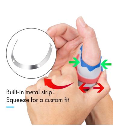 VELPEAU Thumb Support Brace - CMC Joint Stabilizer Orthosis Splint for Arthritis Pain Relief - Medium Right Hand - Buy Online on GoSupps.com