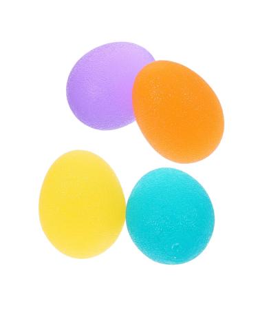 Toddmomy 4 piece of handle ball hand-colored grip-ball gripping force train hand gripping hand massage ball finger finger strength practice ball practice ball grasp pebbles gripper fitness