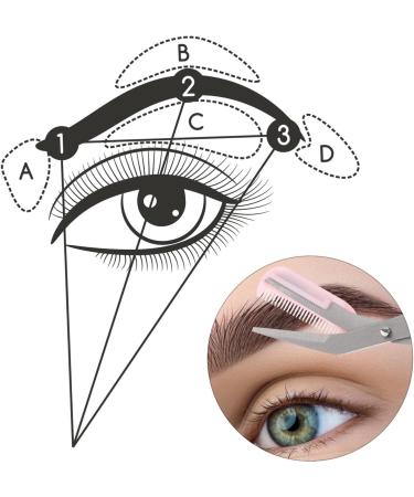 Beaupretty 4-Piece Eyebrow & Beard Trimmer Set - Scissors Combs & Facial Clippers | Pink Makeup Tools for Precision Grooming - Buy Online on GoSupps.com